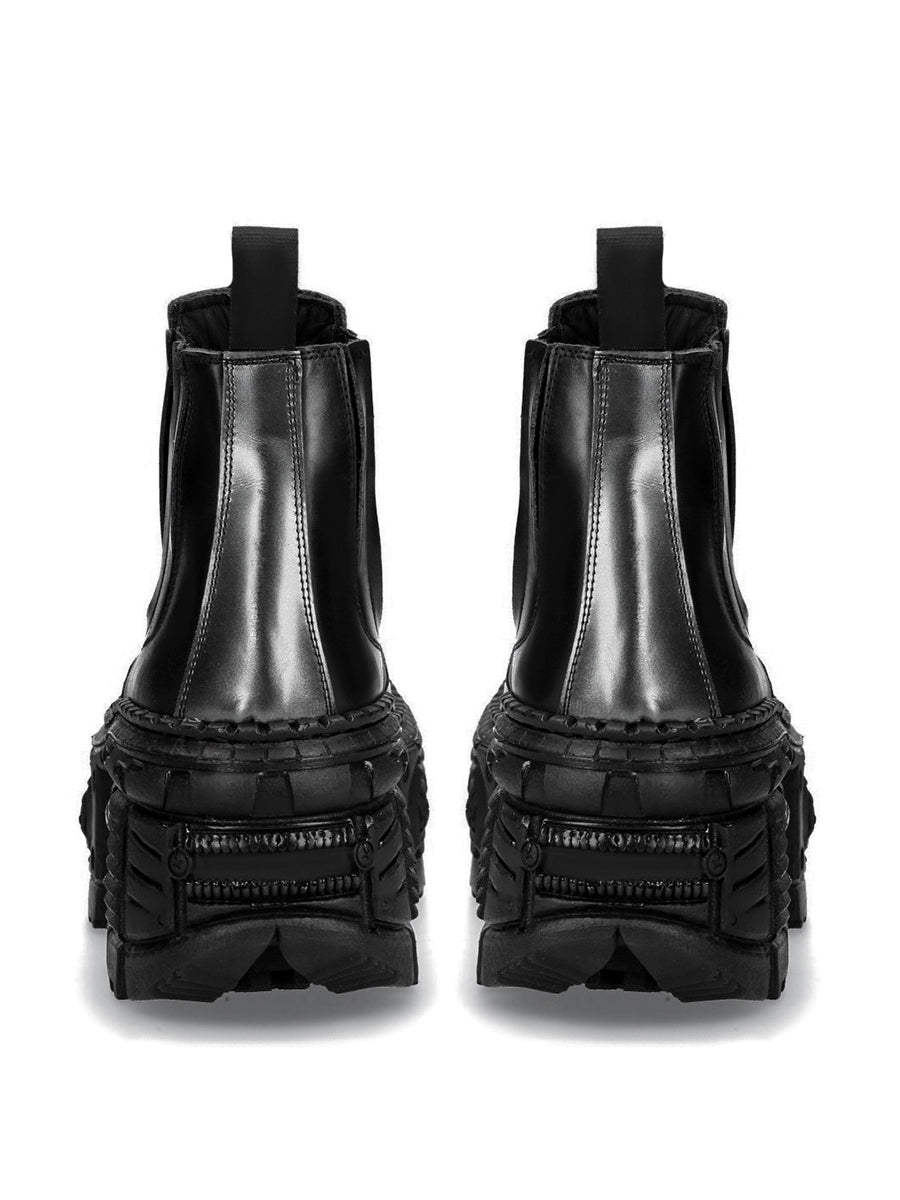 Chunky Sole Design PU Leather Boots WN19187