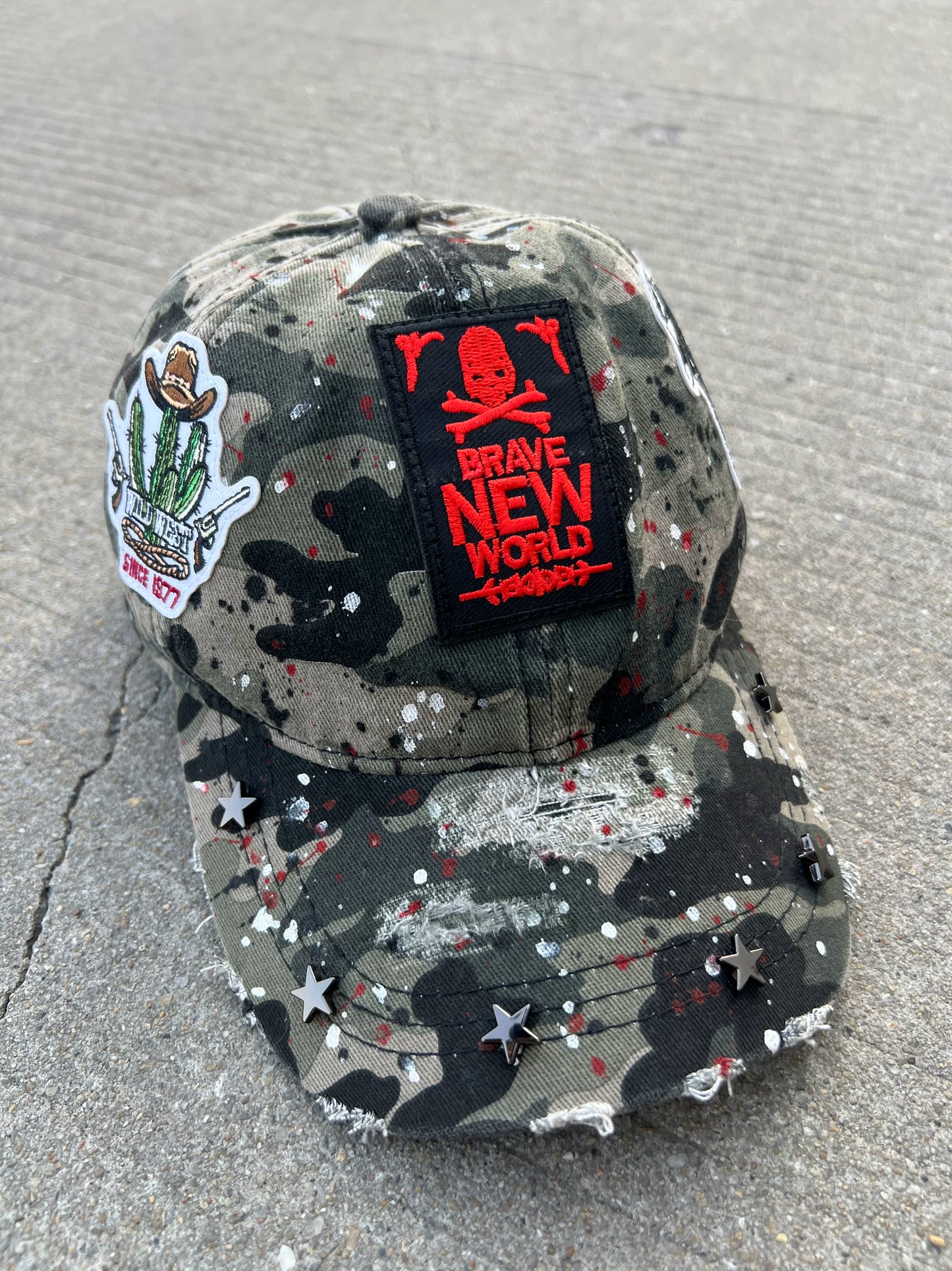 Paint Splatter Camoflage Cap WN24074