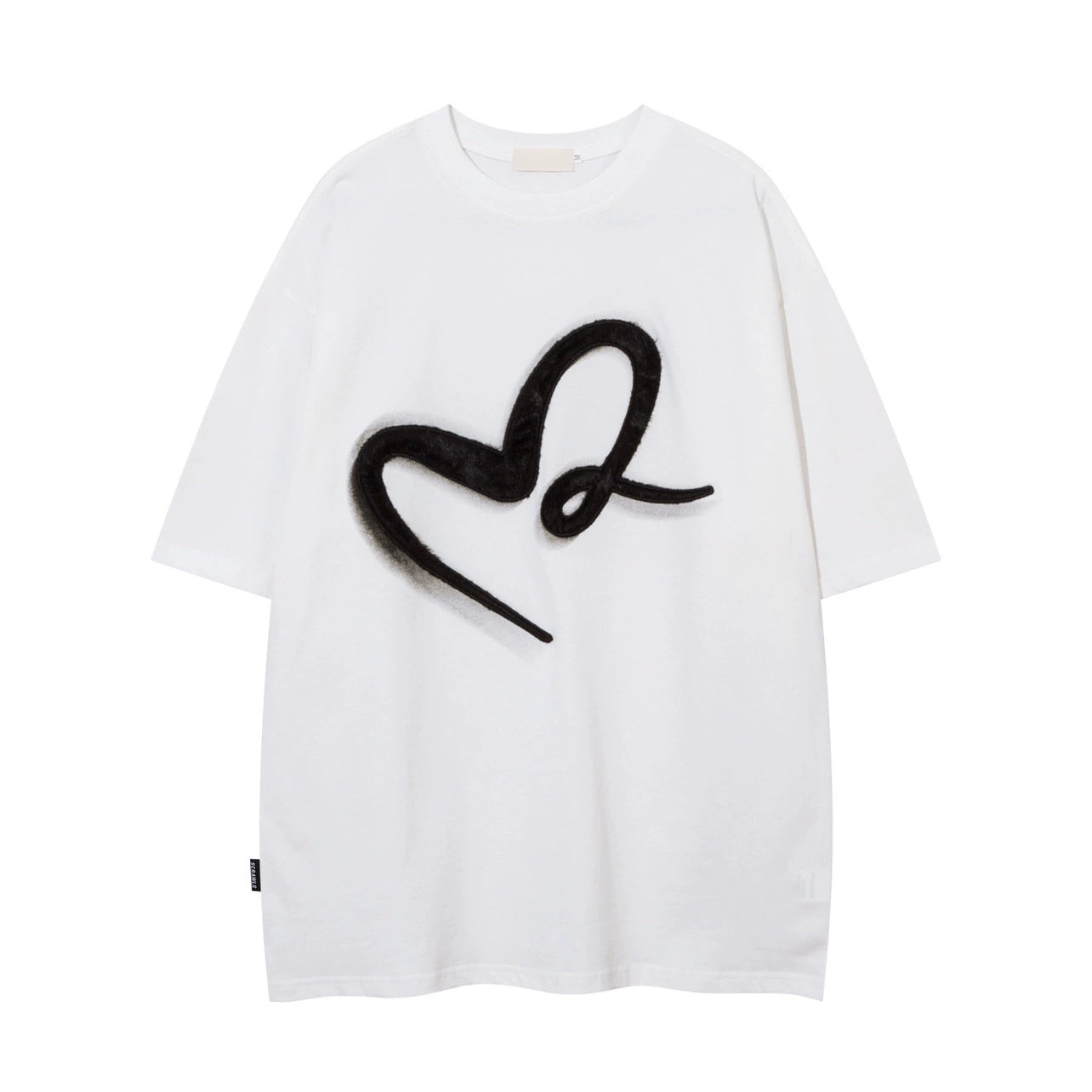 Towel Embroidery Oversize Short Sleeve T-Shirt WN5860