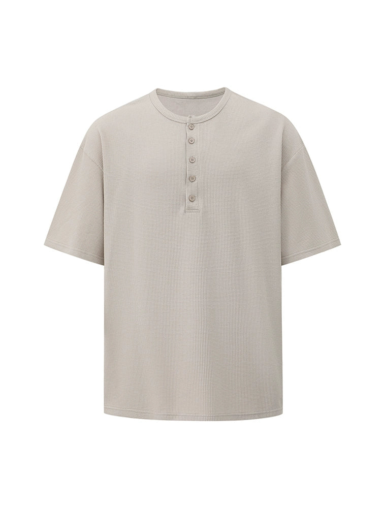 Henley Neck Short Sleeve T-Shirt WN20228