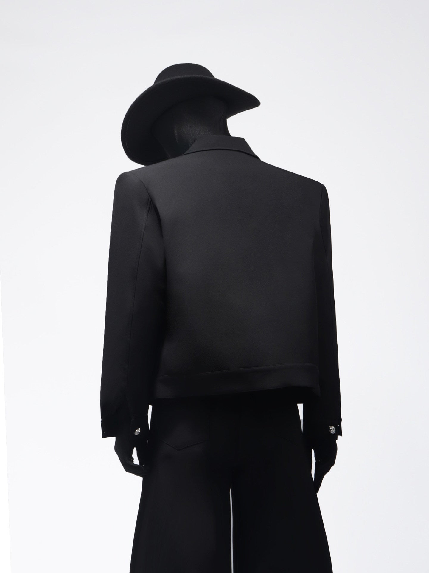Studs Line Short Jacket & Studs Line Flare Trousers Setup WN23715