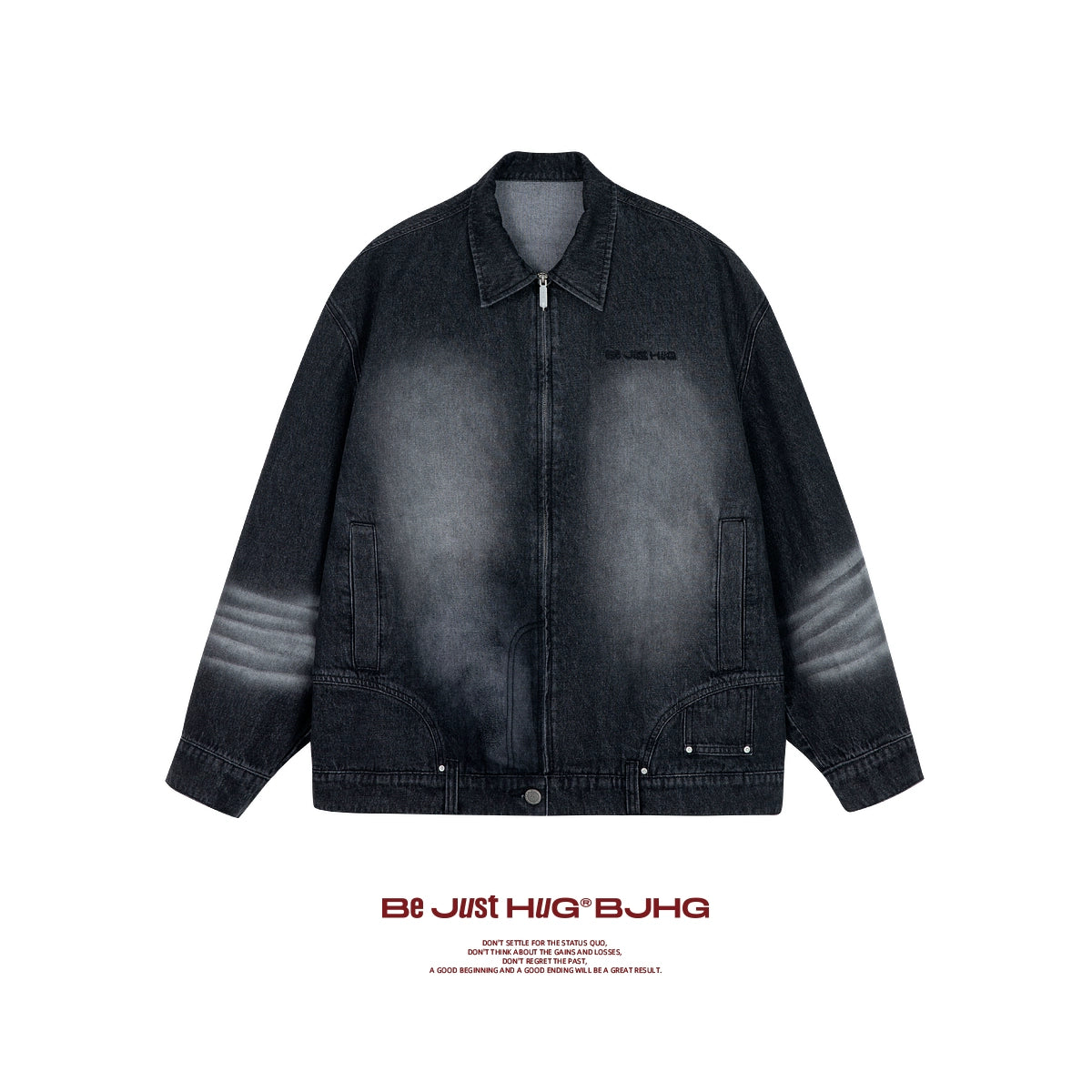 Damage Denim Zipper Jacket WN13170