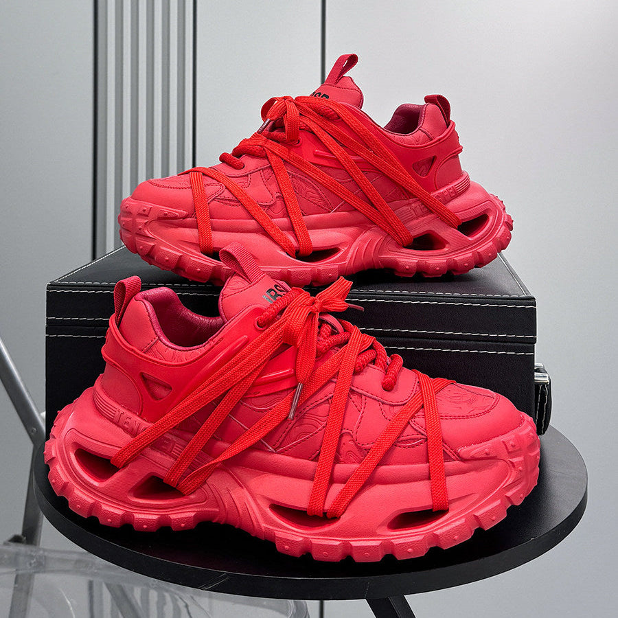 Thick Sole Lace-Up Sneakers WN24727