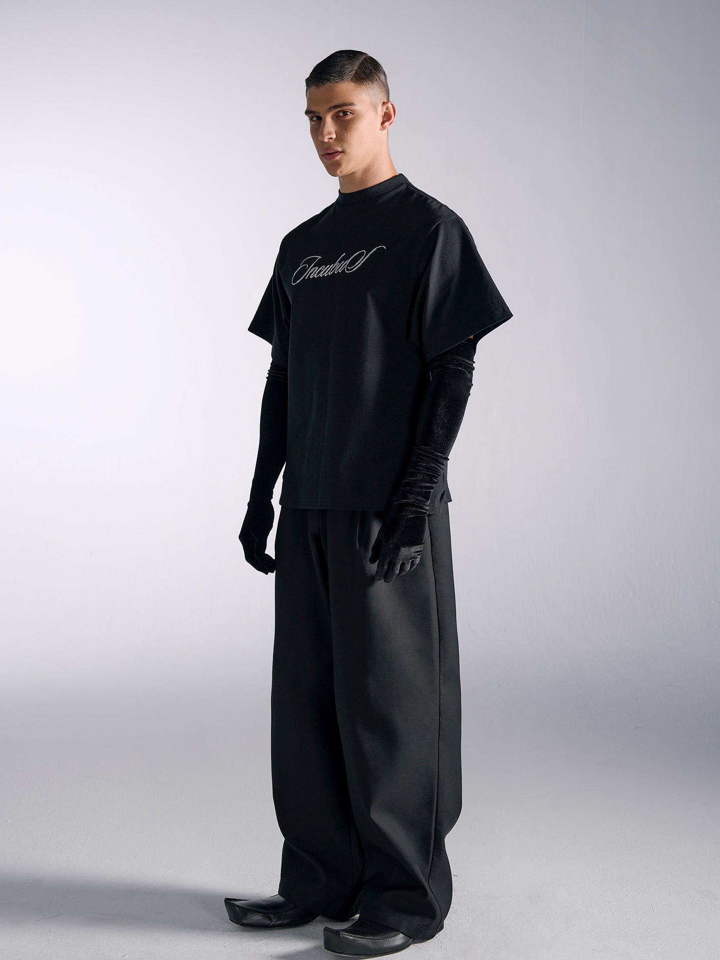 High-Waist Pleats Trousers WN15166