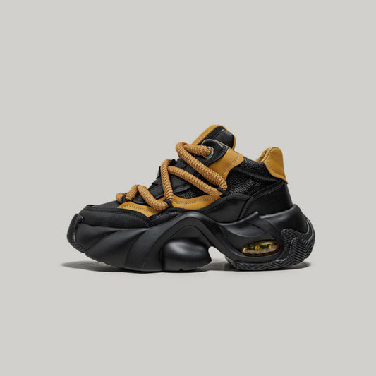 Waterproof Platform Chunky Lace-Up Sneakers WN23522