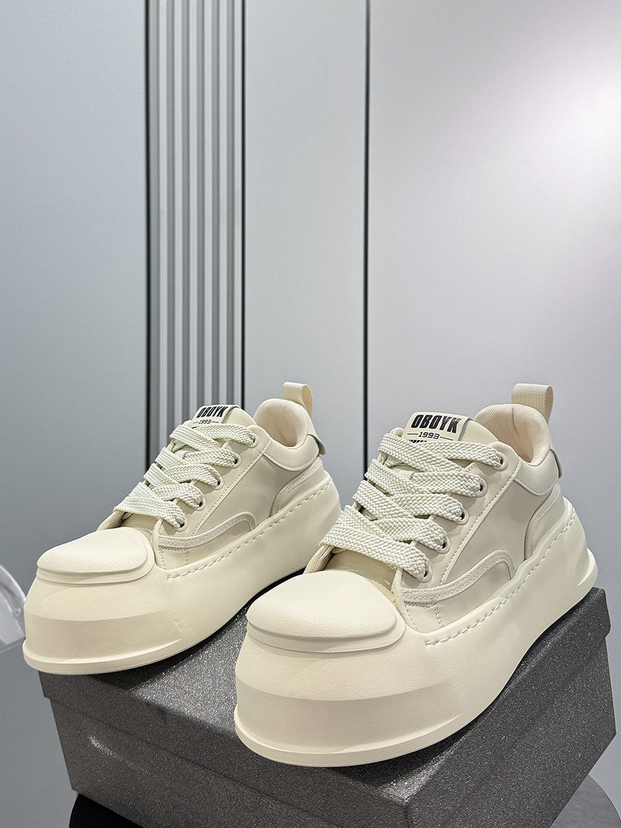 Rope Lace Platform Chunky Sole Sneakers WN24596