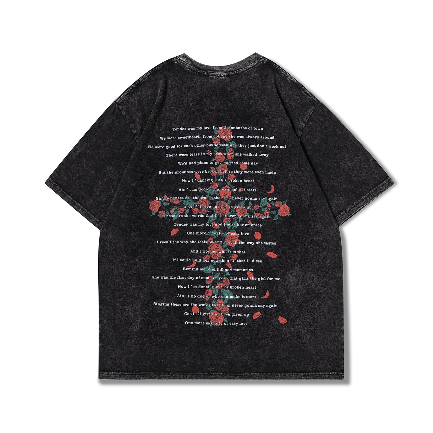 Rose Cross Heavyweight Short Sleeve T-Shirt WN24279