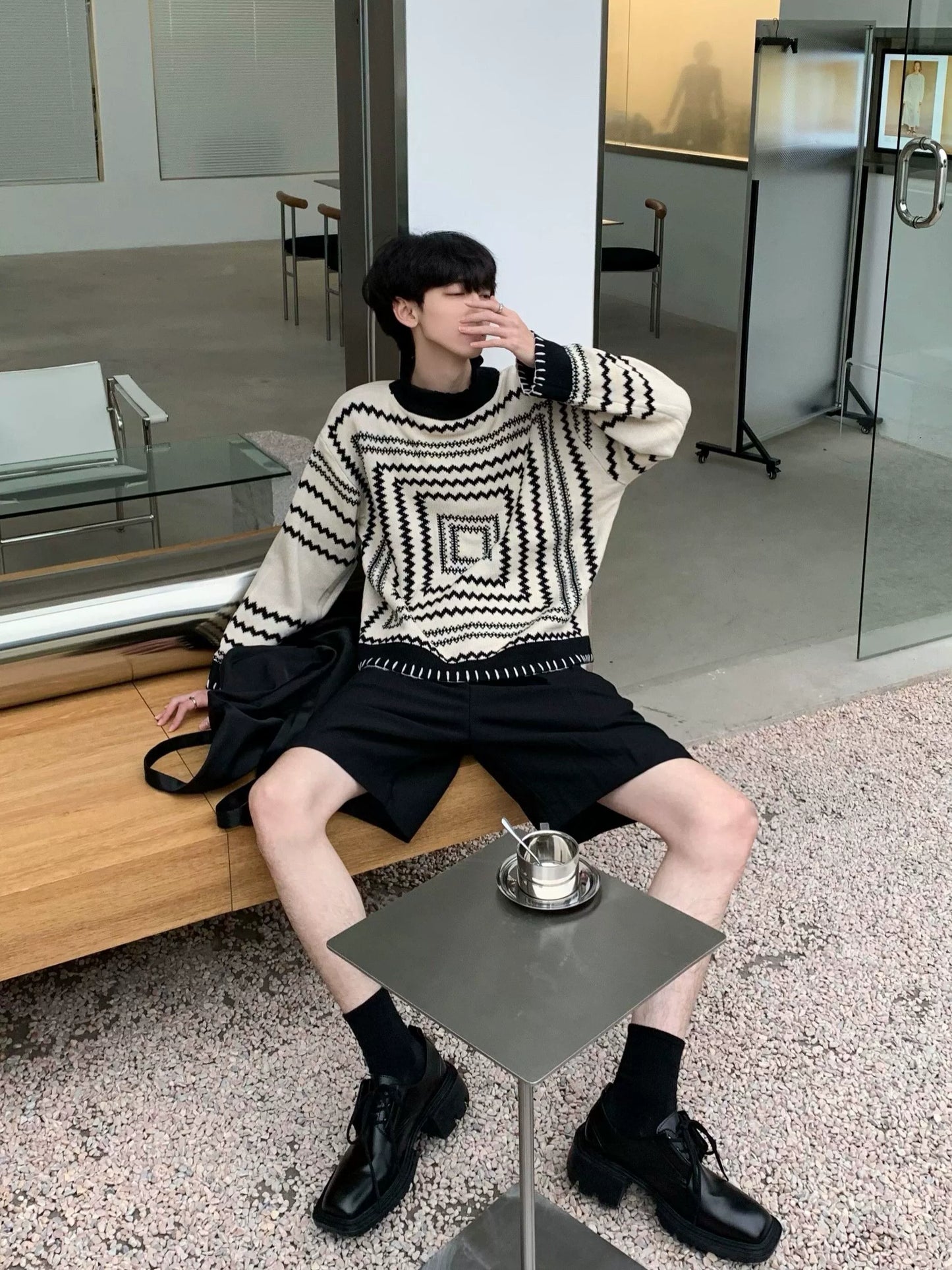 PU Leather Square Toe Shoes WN5972