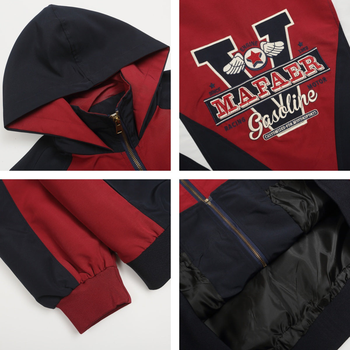 Colorblock Oversize Hooded Jacket WN11516