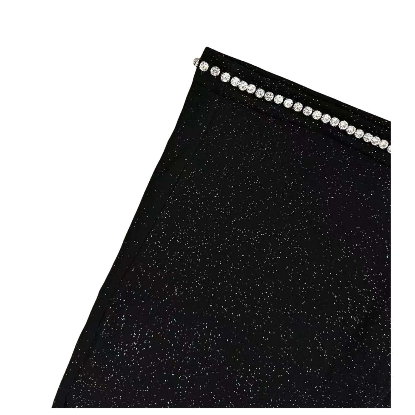 Rhinestone Crystal Detail Short Pants WN20695