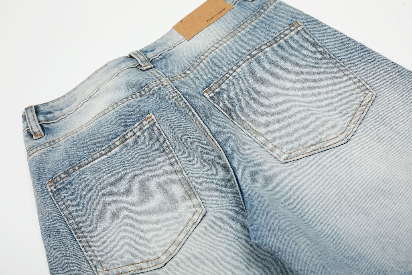 Washed Damage Flare Denim Jeans WN26068