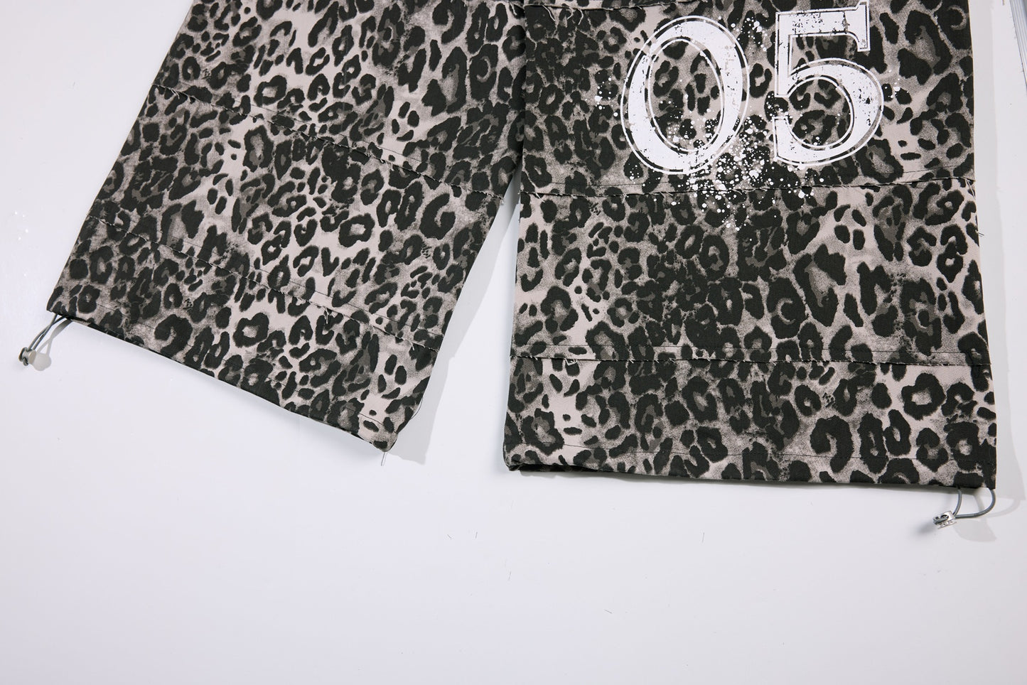 Leopard Print Wide Leg Cargo Pants WN26043