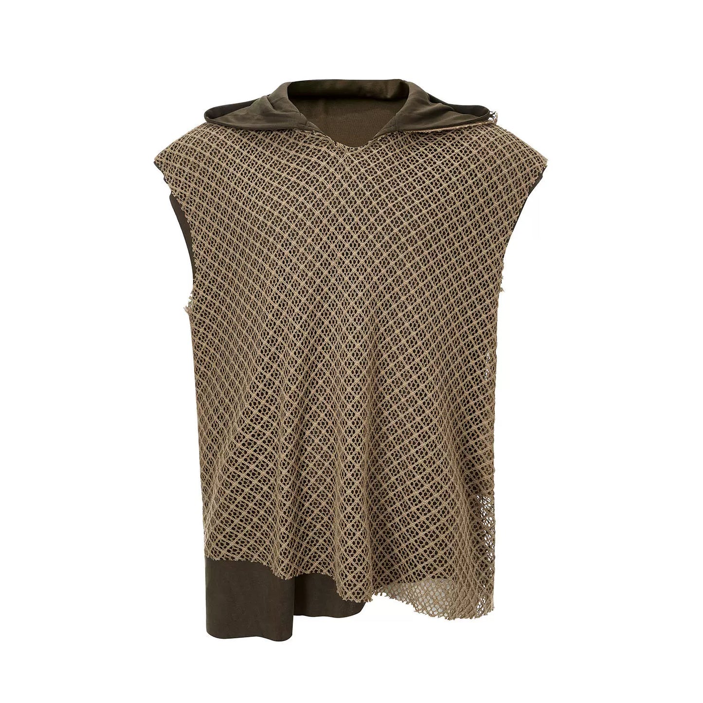 Fake Layered Hooded Hollow-Out Tank Top WN16565