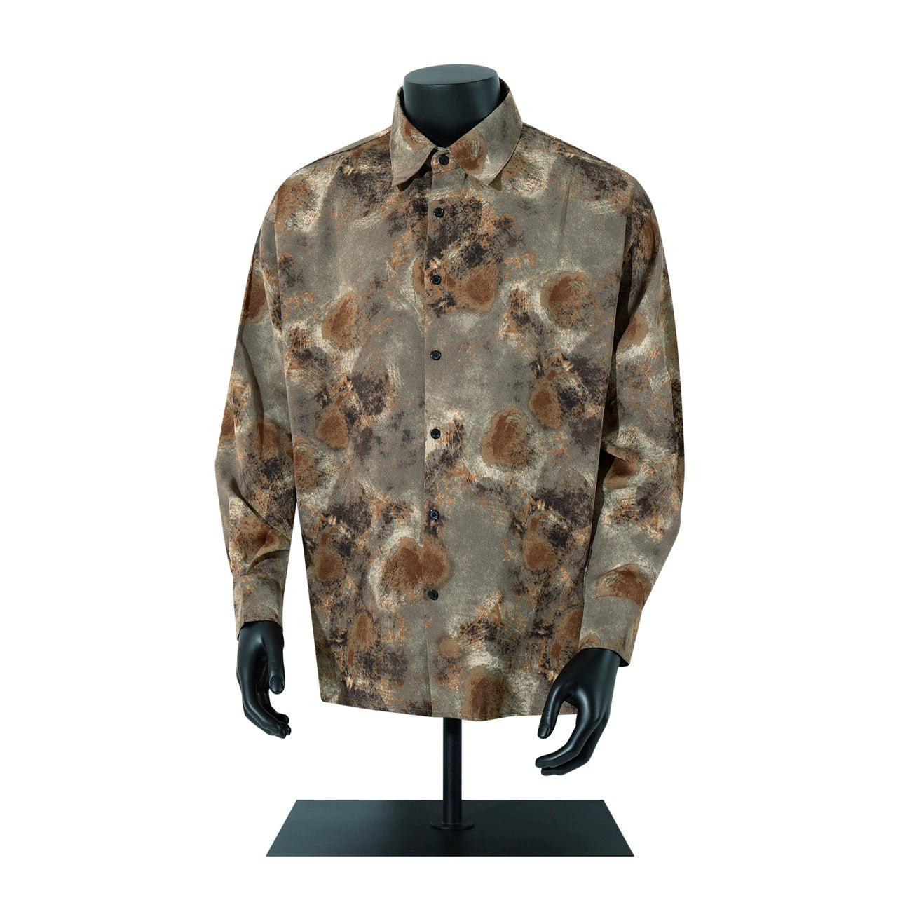 Tie-Dye Floral Print Long Sleeve Shirt WN21025