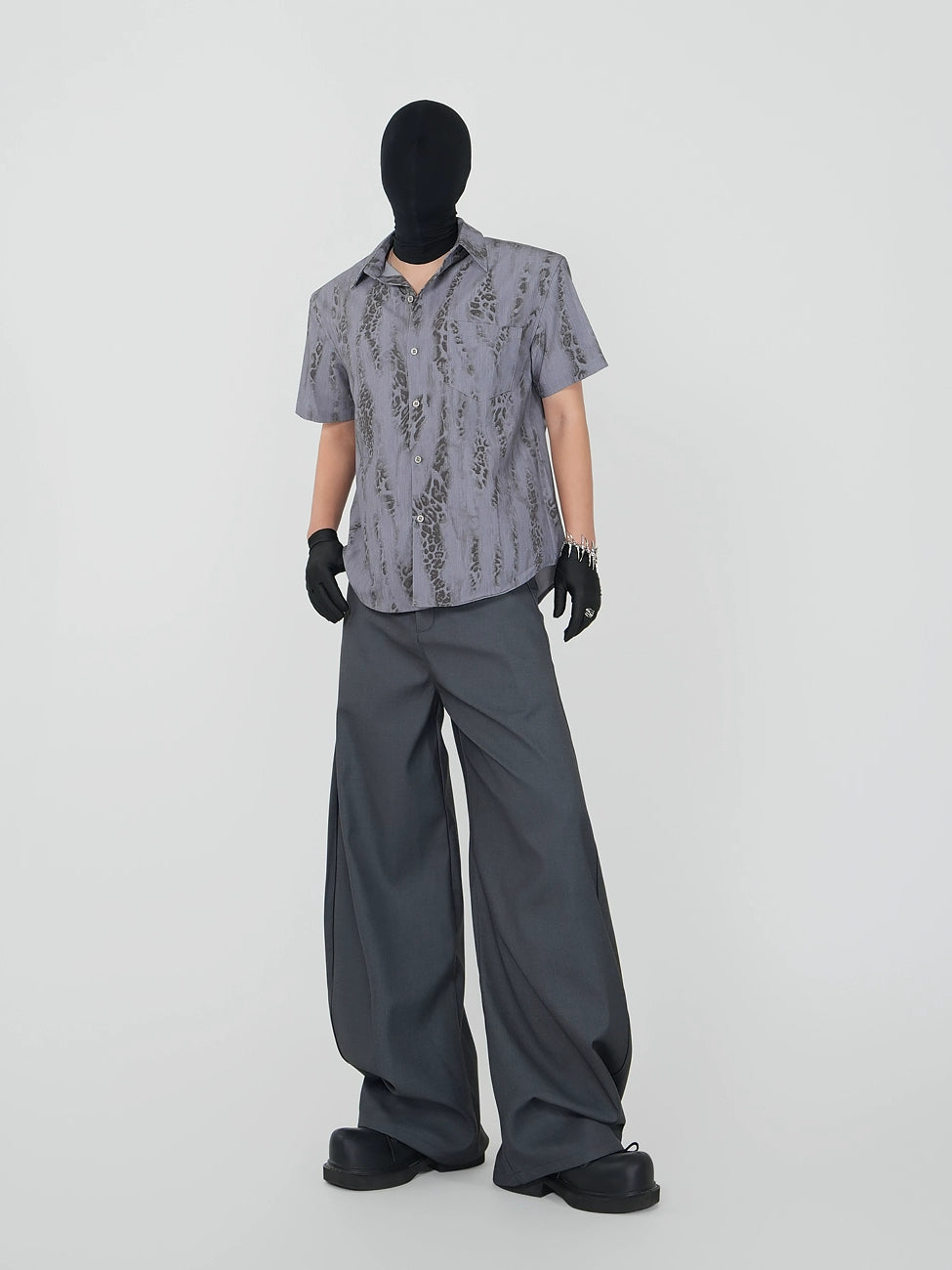 Wrinkle-Resistant Wide Leg Trousers WN17286