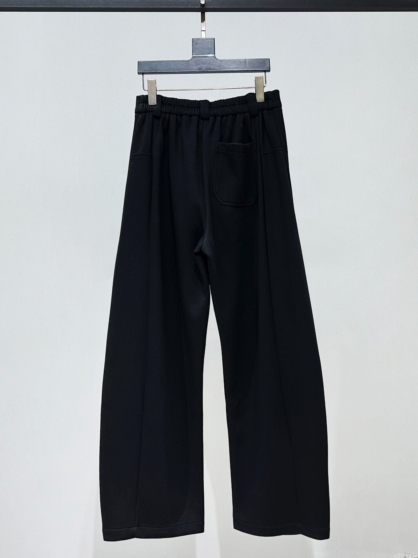 Standing-Collar Short Jacket & Curved Straight Pants Setup WN23866