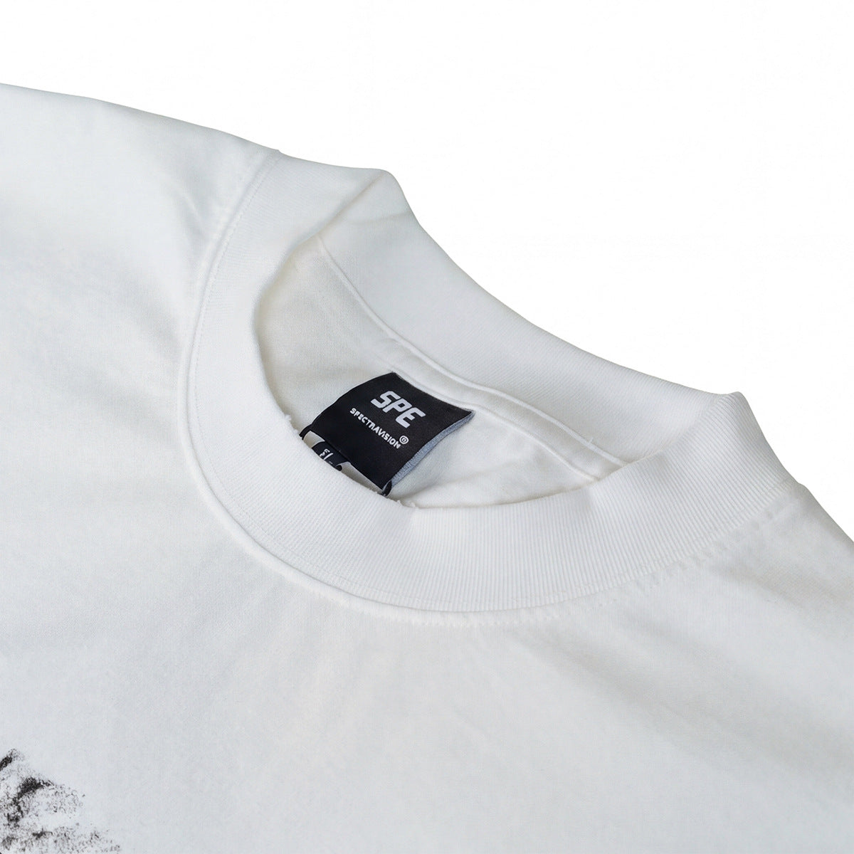 Washed Portrait Letter Print Short Sleeve T-Shirt WN25461