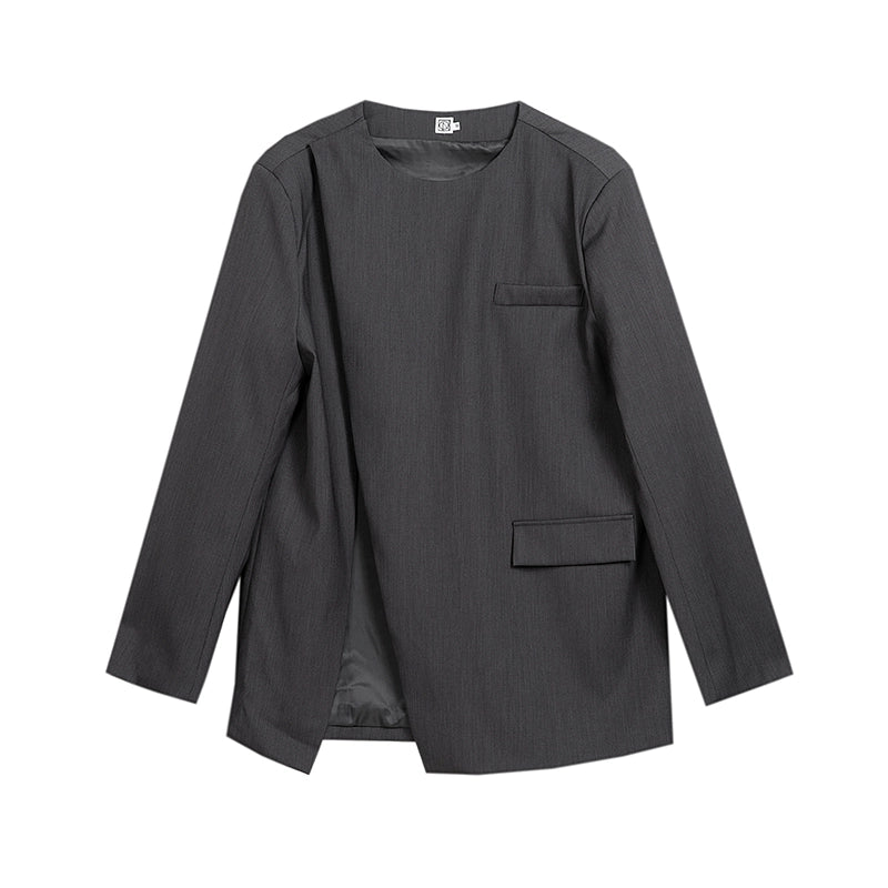 Asymmetric Split Tailored Jacket WN21468