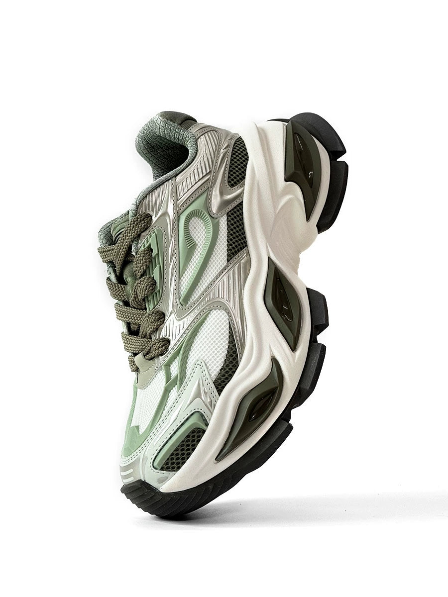 Heterochromatic Platform Sporty Sneakers WN19112