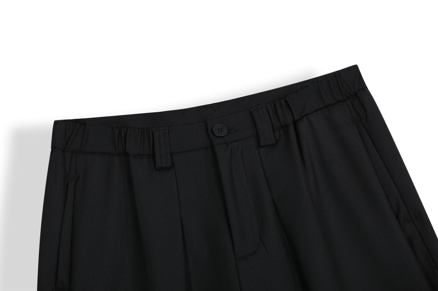 Wide Leg Pleats Half Trousers WN25967