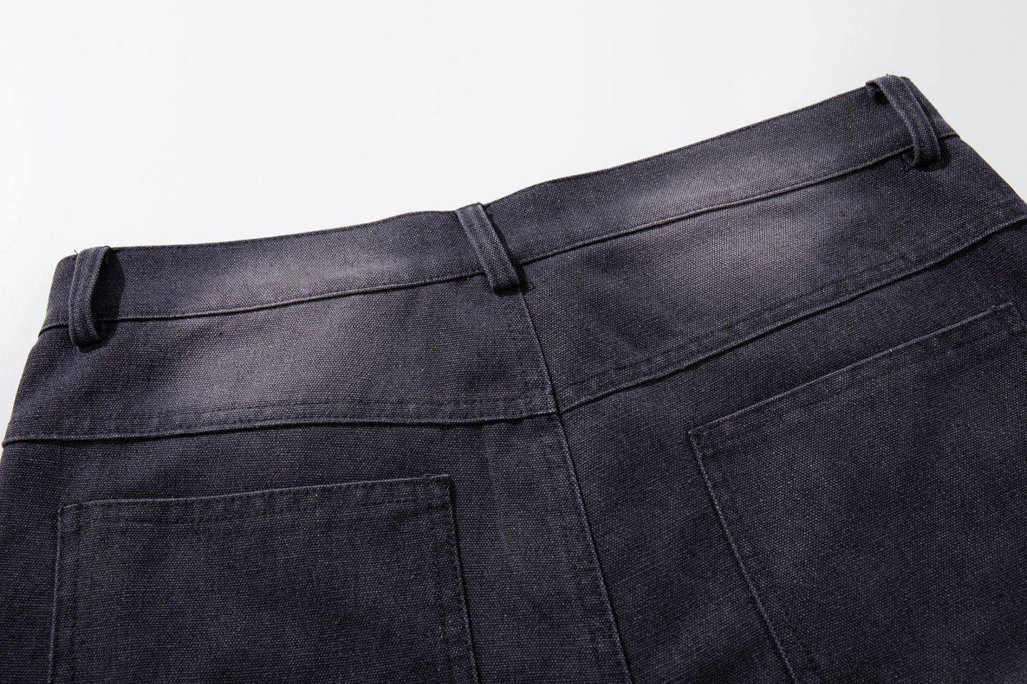 Denim Graffiti Damage Wide Leg Half Pants WN25658