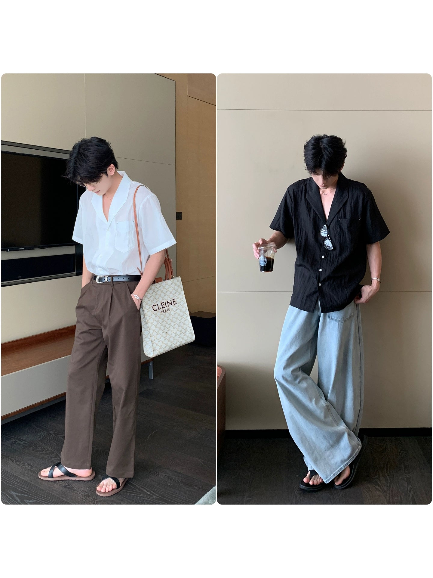 Cooling Tencel Cuban Collar Short Sleeve Shirt WN20444