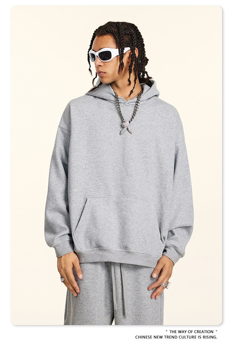 Fleece Lining Oversize Pullover Hoodie WN9938