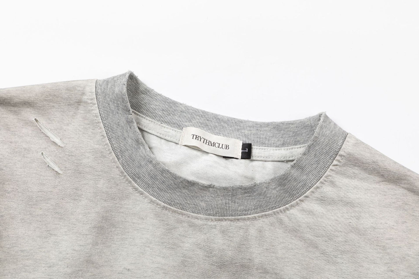 Fake Layered Letter Print Oversize Long Sleeve T-Shirt WN26075