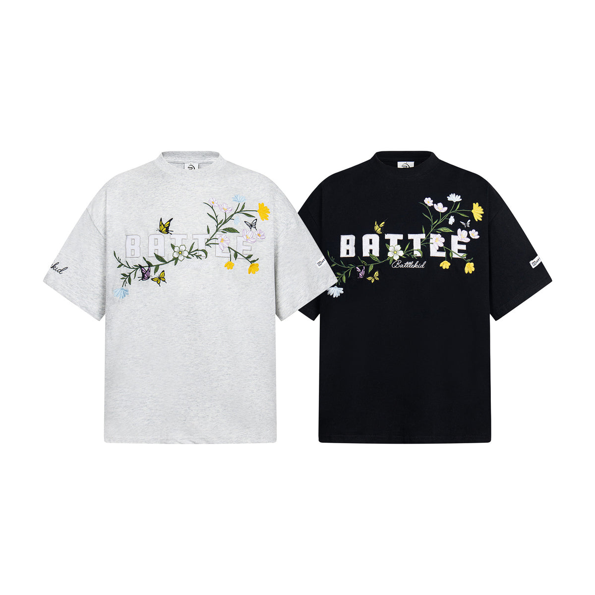 Floral Intricate Embroidery Short Sleeve T-Shirt WN26820