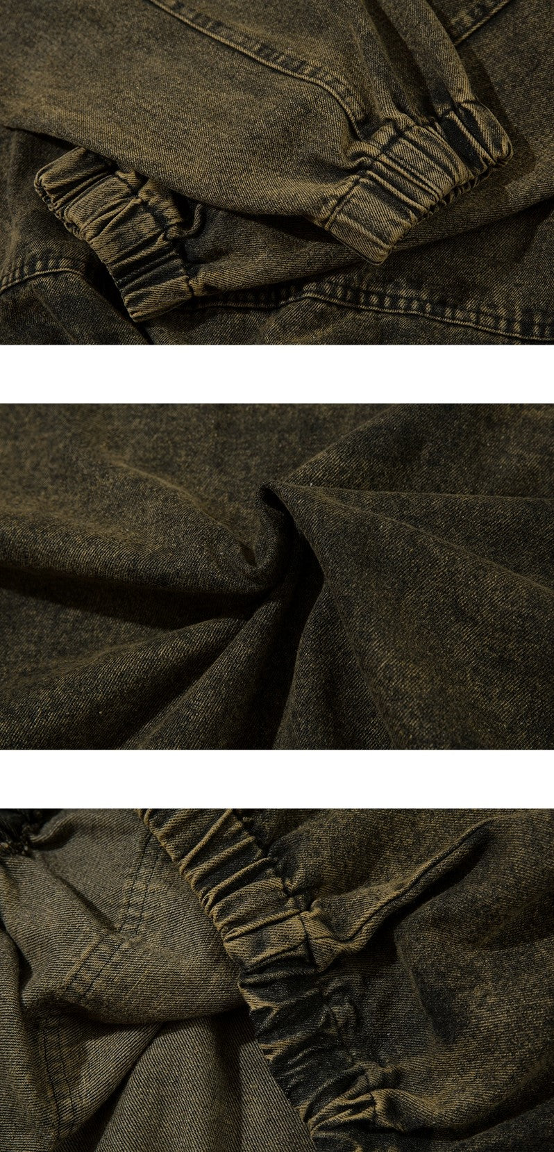 Oversize Damage Logo Denim Hoodie WN2990