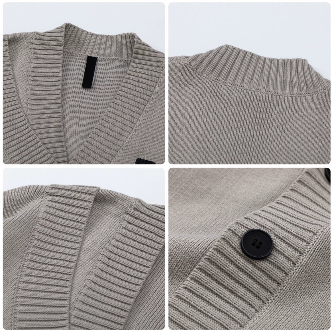 Oversize Fake Layered Knit Cardigan WN3139