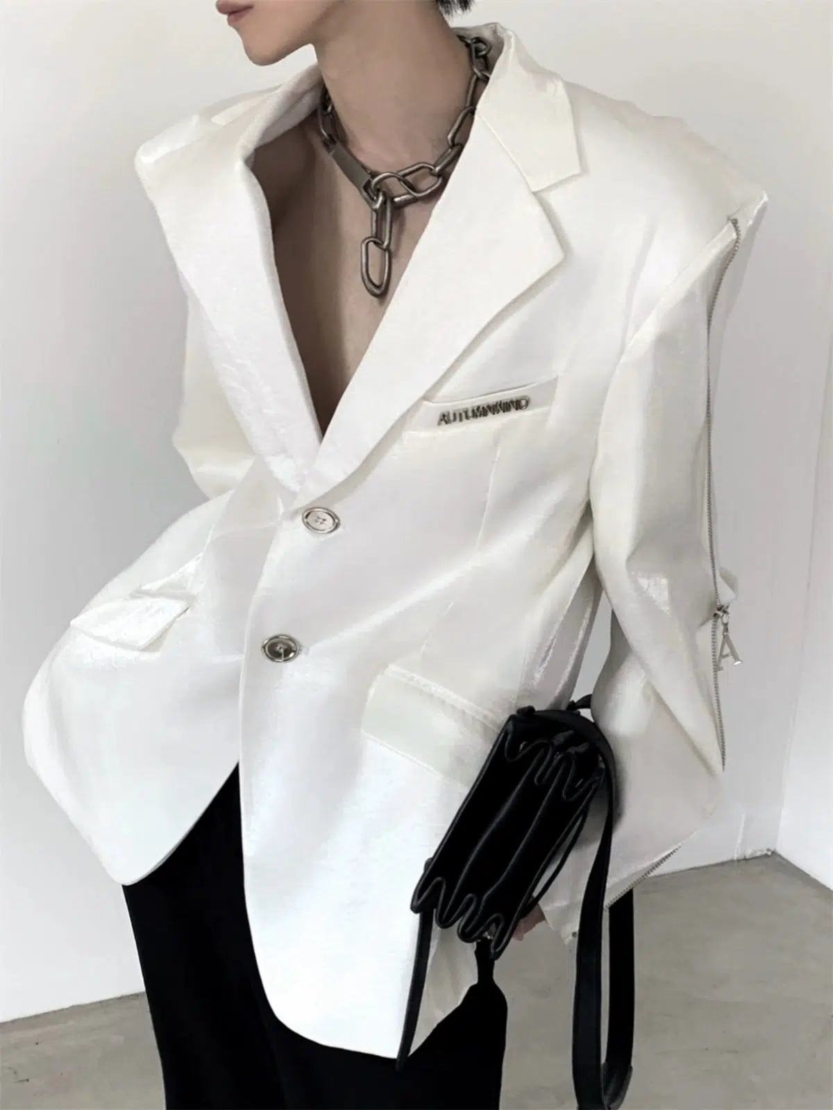 Oversize Shoulder-pad Tailored Jacket WN2697