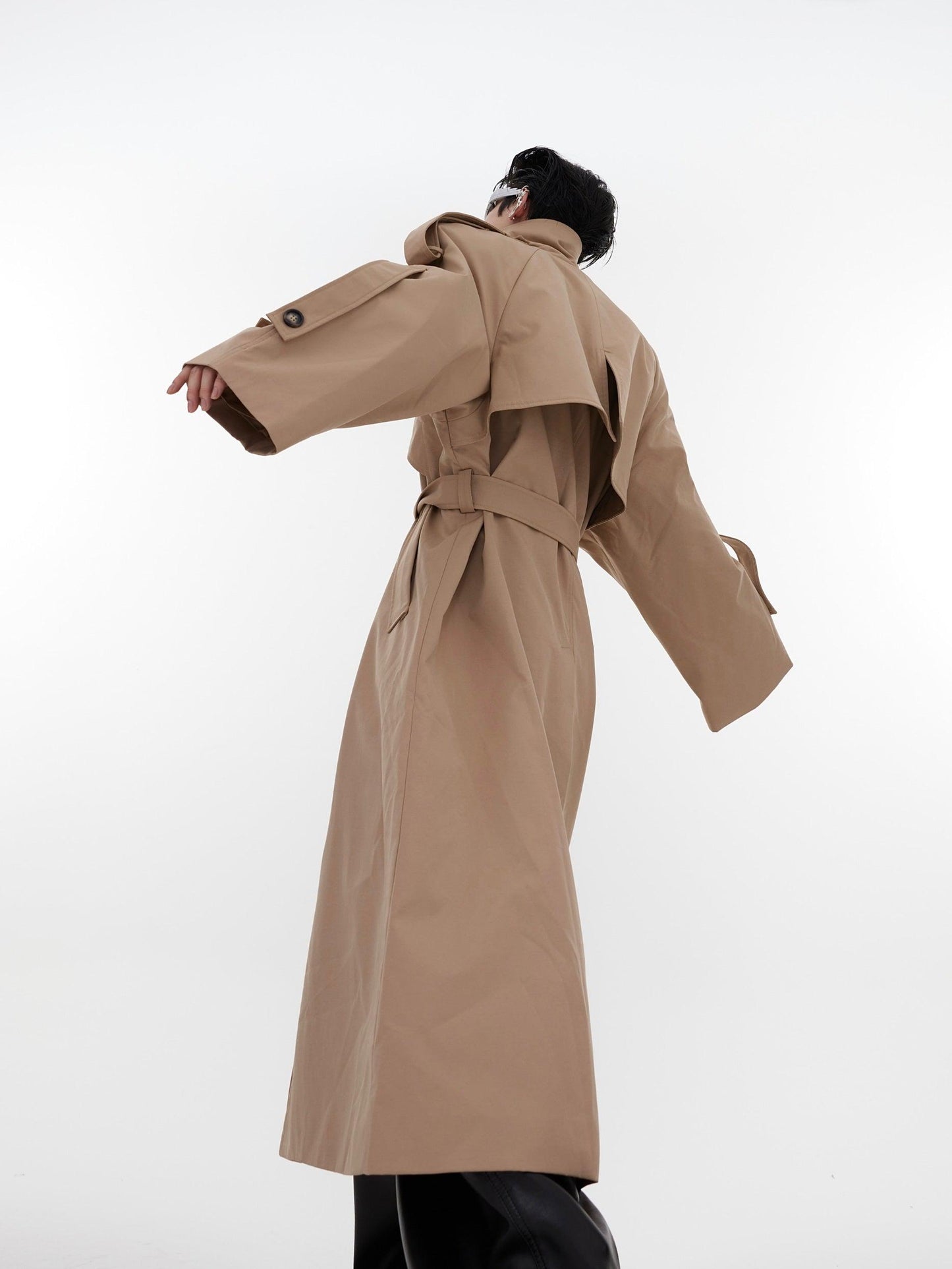 Oversize Shoulder-pad Trench Coat WN2021