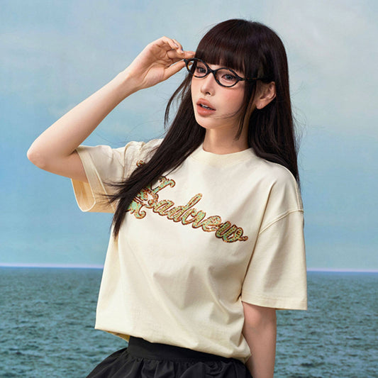 Embroidery Logo Short Sleeve T-Shirt WN23237