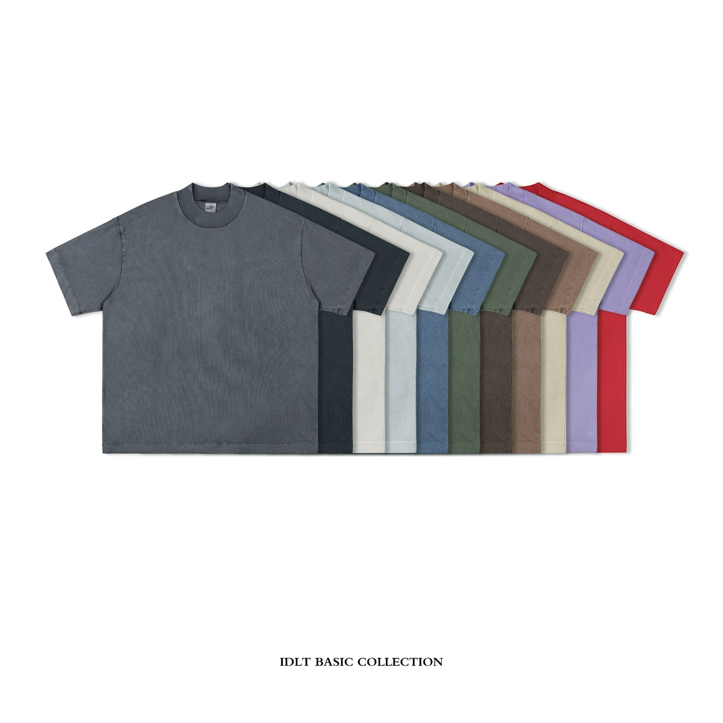 Wash High-neck Short Sleeve T-Shirt WN4327