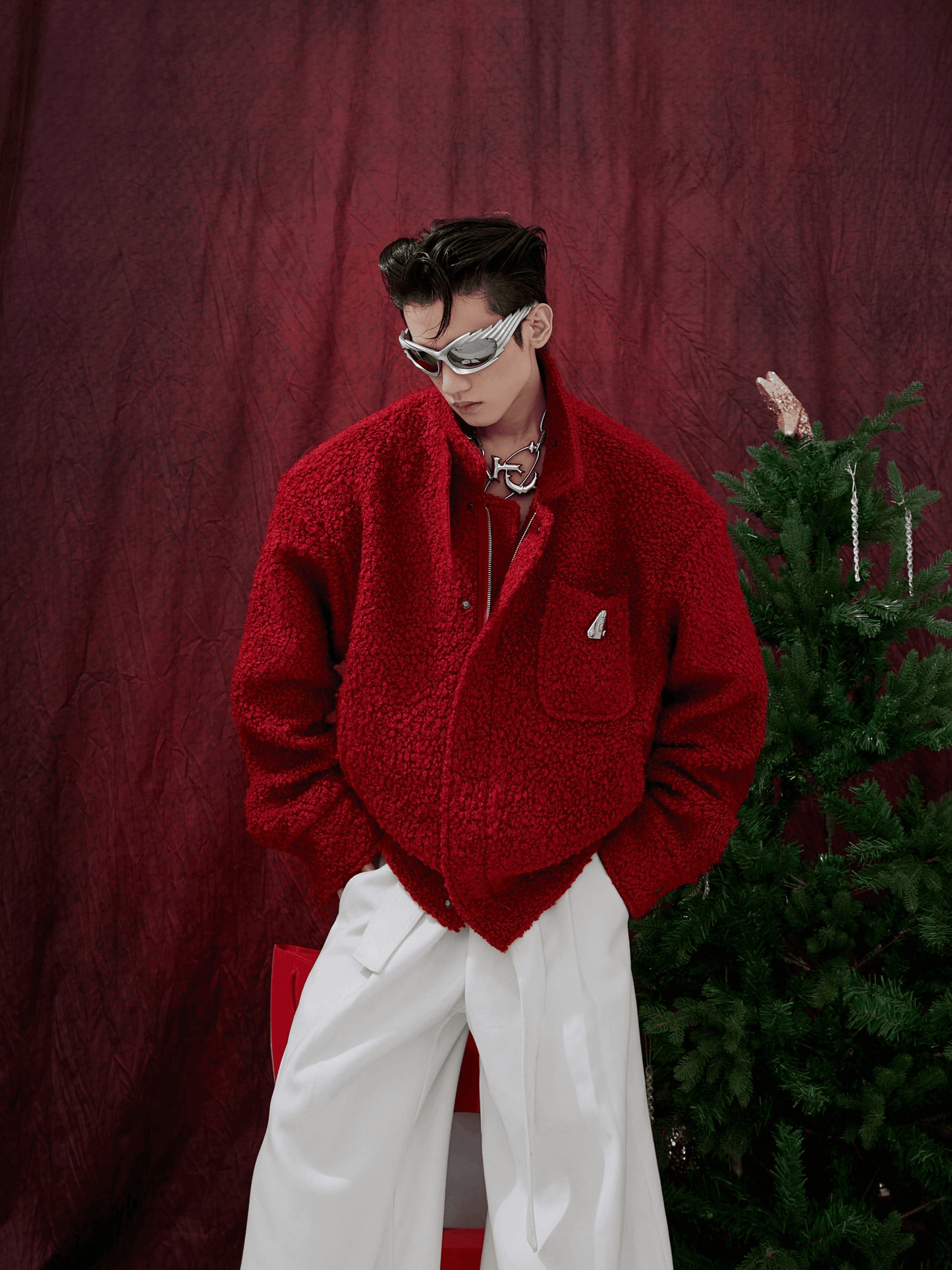 Woolen Silhouette Short Jacket WN3927