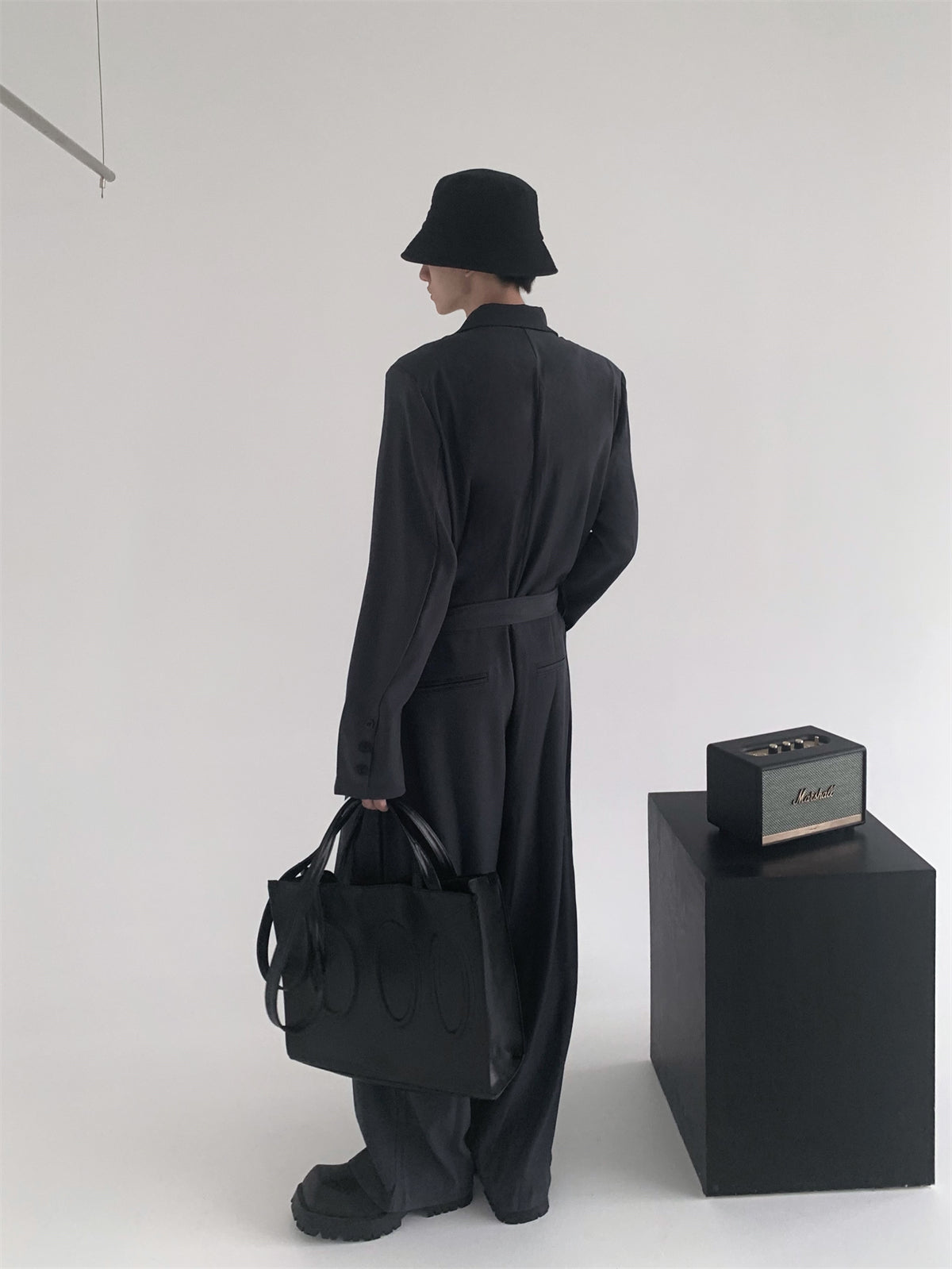 【Speed Shipping】Oversize Belted Jumpsuit WN724-S