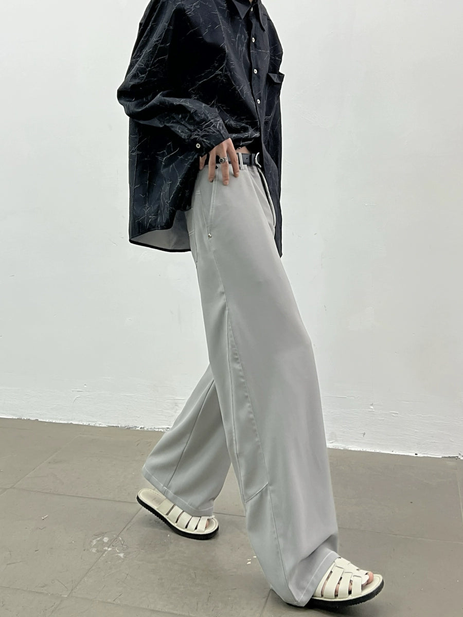 Wide-leg Long Trousers WN5040