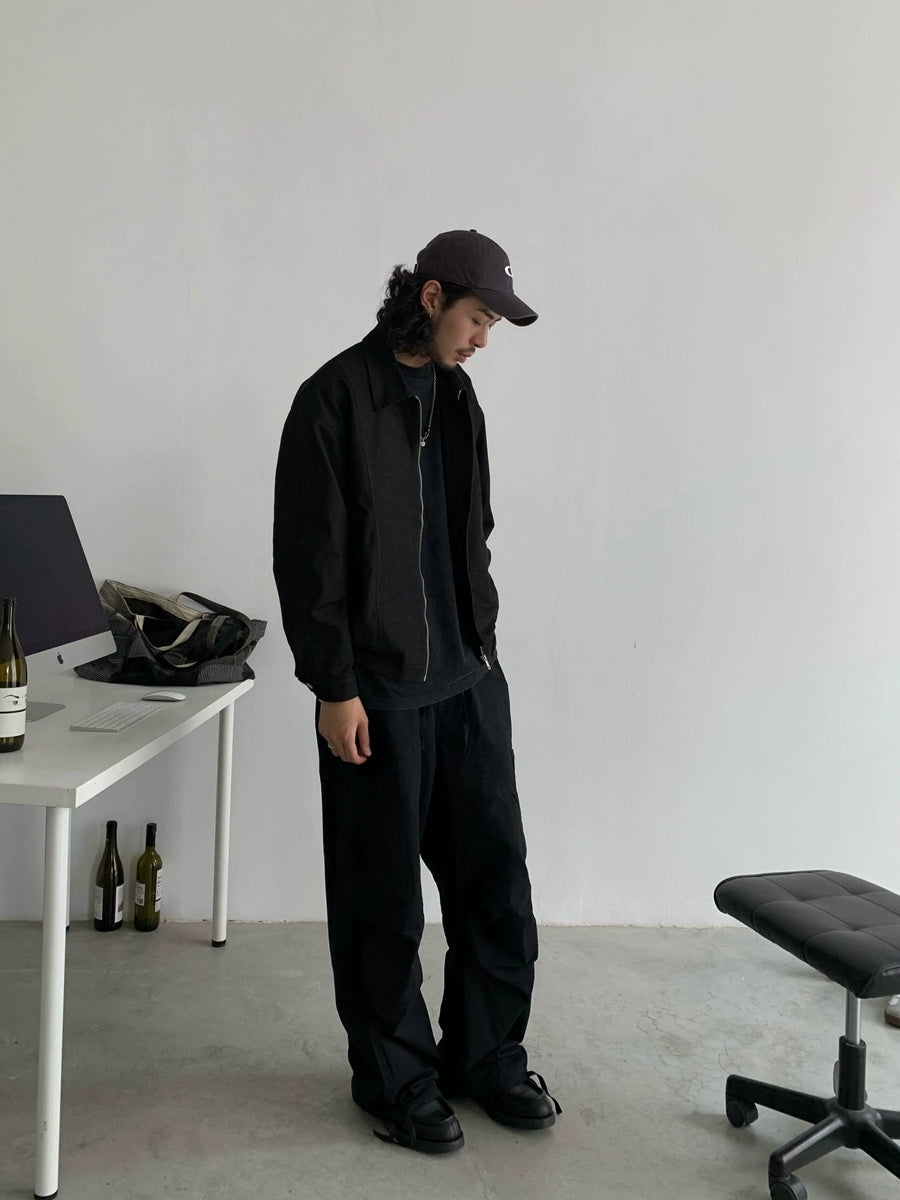 Zipper Short Boxy Work Jacket WN4780