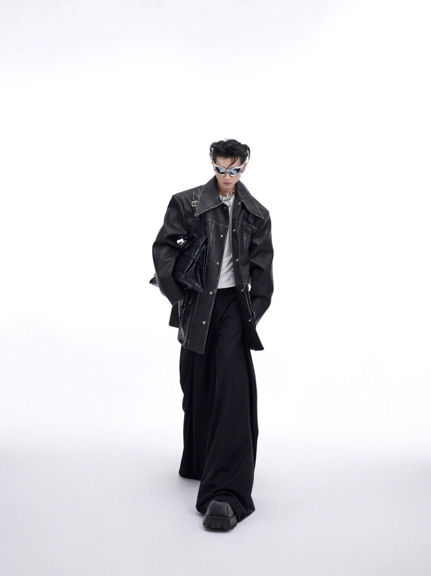 Oversize PU Leather Jacket WN5061