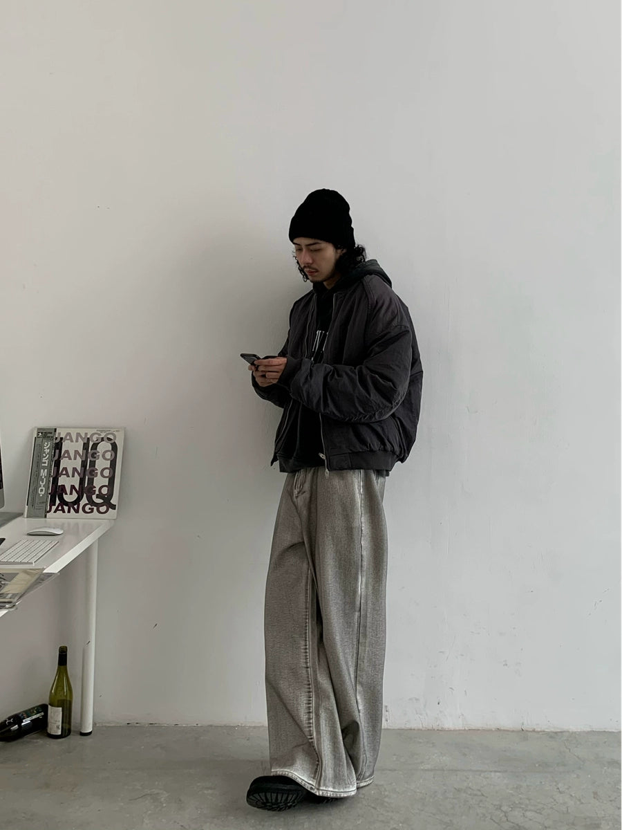 Zipper Short Nylon Jacket WN4781