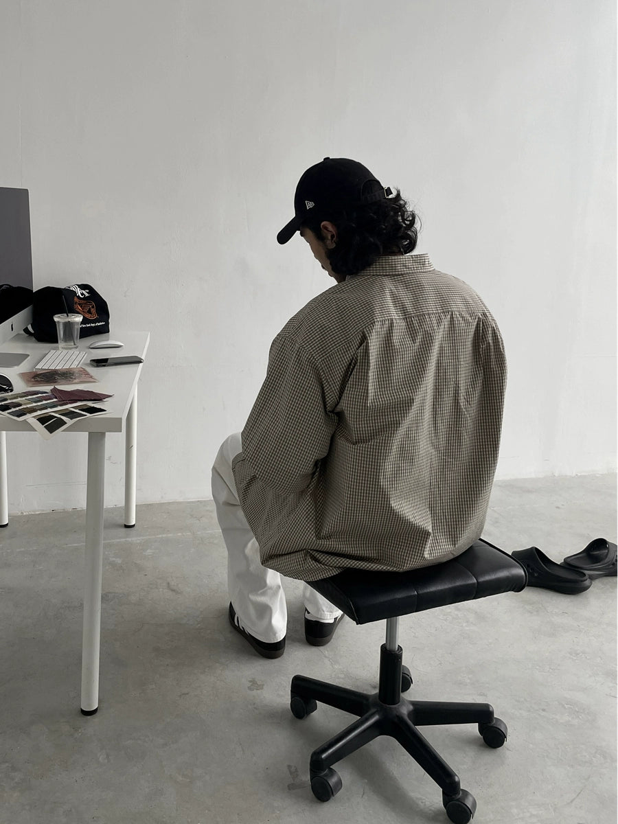 Basic Plaid Design Long-sleeve Shirt WN4753