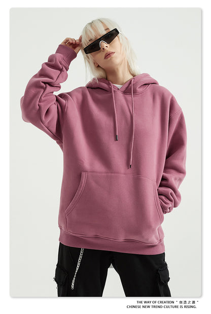 Fleece Lining Oversize Hoodie & Fleece Lining Sweatpants Setup WN9931