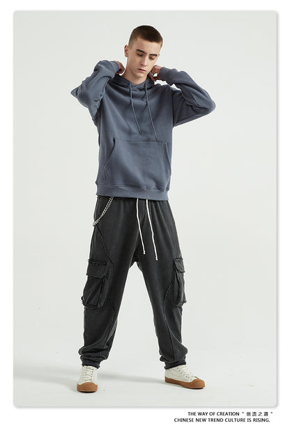 Fleece Lining Oversize Hoodie & Fleece Lining Sweatpants Setup WN9931