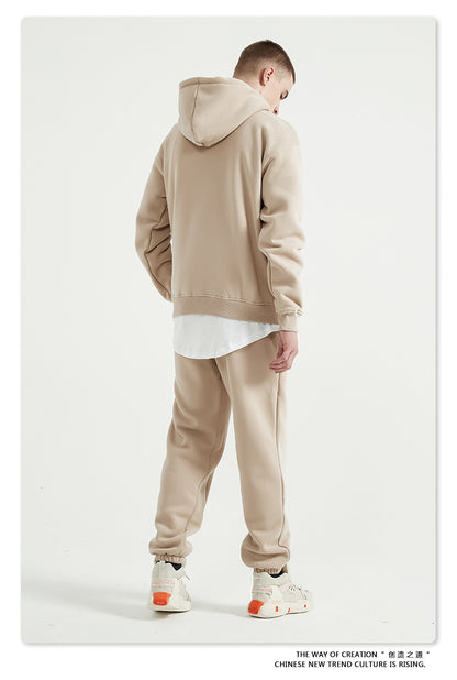 Fleece Lining Oversize Hoodie & Fleece Lining Sweatpants Setup WN9931