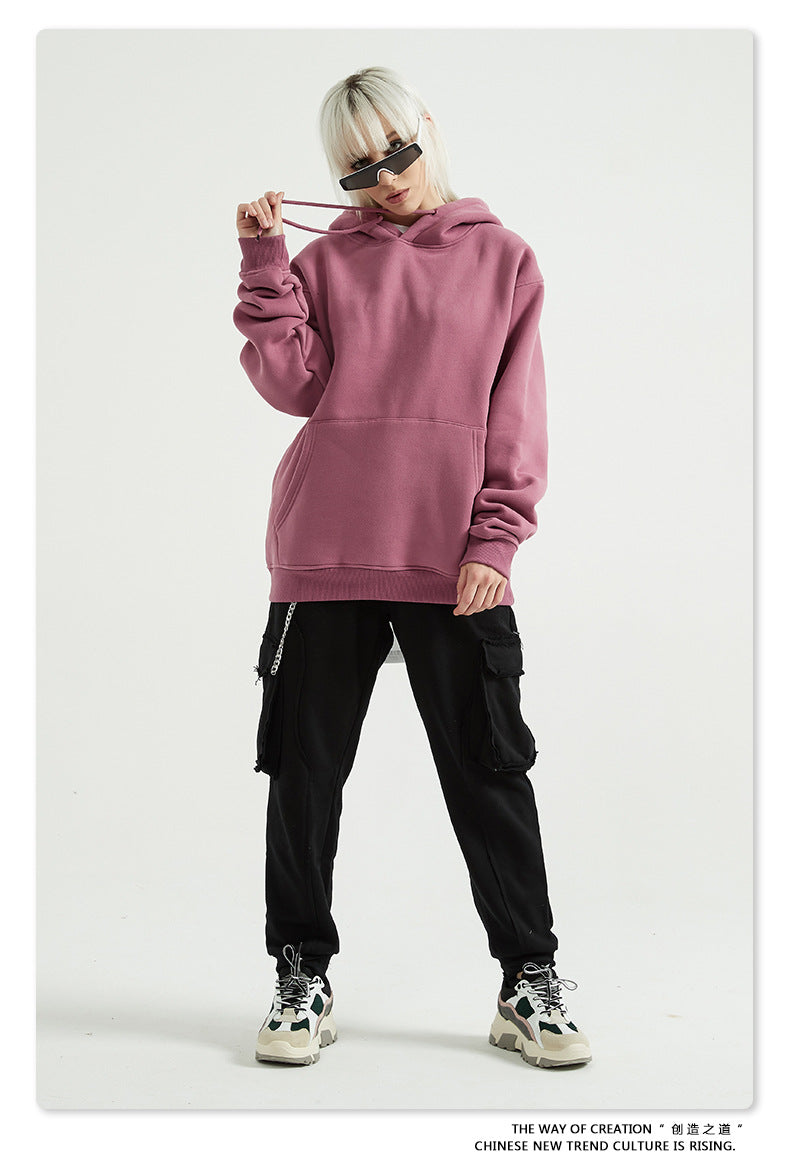 Fleece Lining Oversize Hoodie & Fleece Lining Sweatpants Setup WN9931