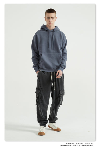 Fleece Lining Oversize Hoodie & Fleece Lining Sweatpants Setup WN9931