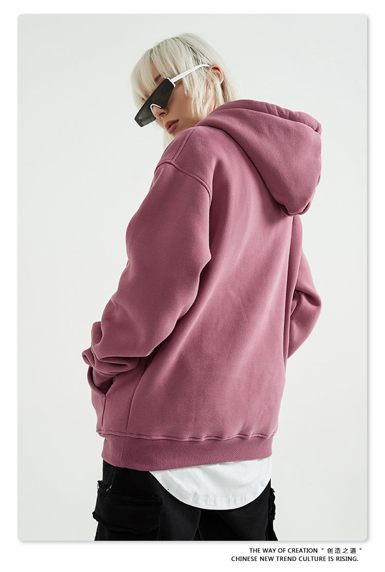 Fleece Lining Oversize Hoodie & Fleece Lining Sweatpants Setup WN9931-K2