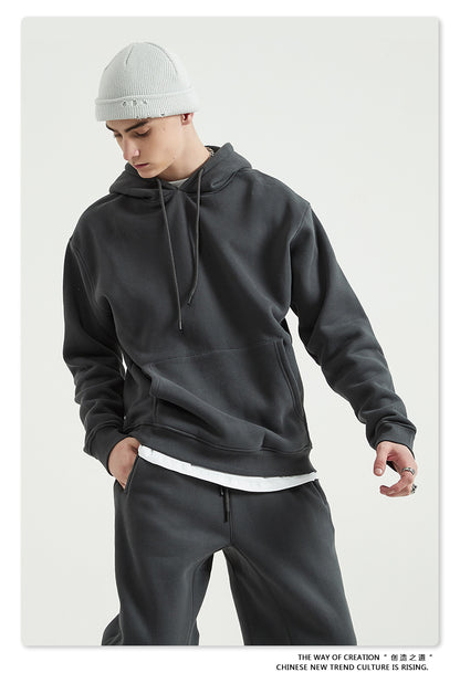 Fleece Lining Oversize Hoodie & Fleece Lining Sweatpants Setup WN9931-K2