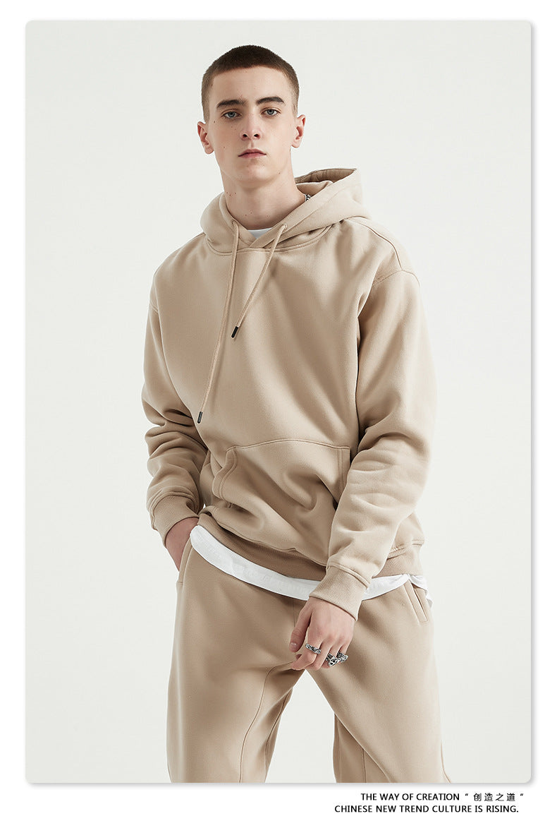 Fleece Lining Oversize Hoodie & Fleece Lining Sweatpants Setup WN9931-K2